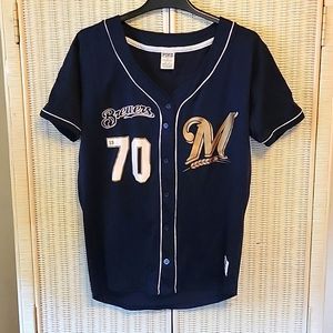 Milwaukee Brewer jersey (pinks MLB collection)
